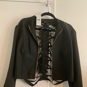 Bandage cut out jacket.